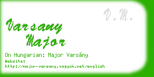 varsany major business card
