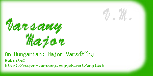 varsany major business card